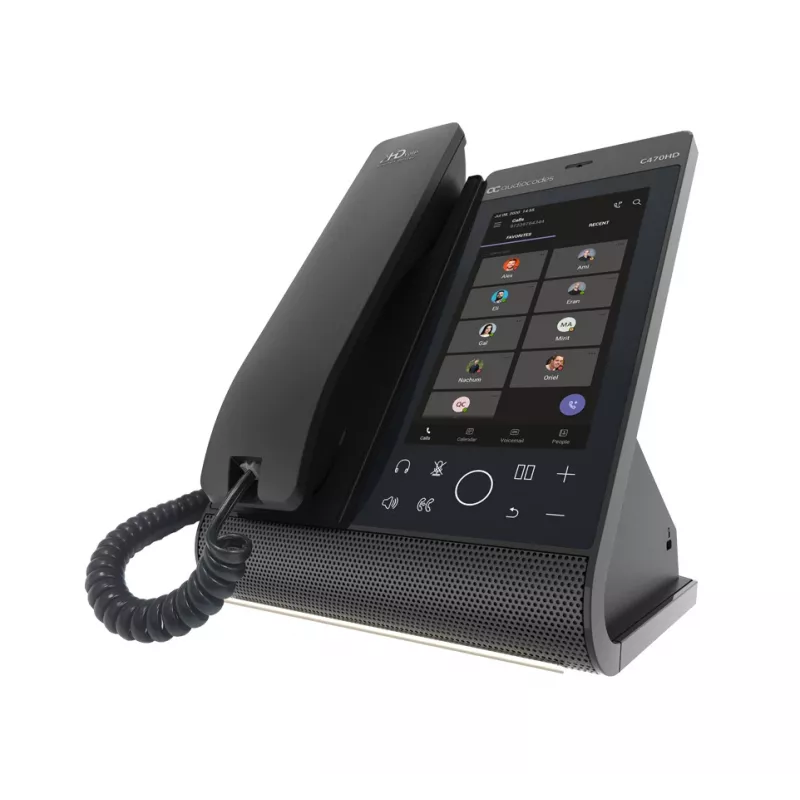 AudioCodes Teams C470HD Total Touch IP-Phone PoE GbE ze zintegrowanym BT i dwuzakresowym Wi-Fi