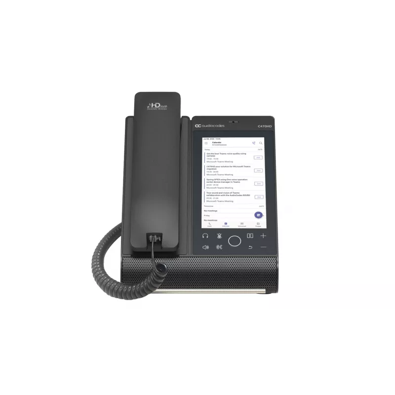 AudioCodes Teams C470HD Total Touch IP-Phone PoE GbE ze zintegrowanym BT i dwuzakresowym Wi-Fi