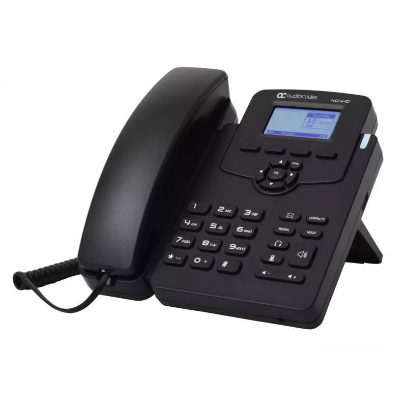 AudioCodes 405HD IP phone Czarny 2 linie LCD