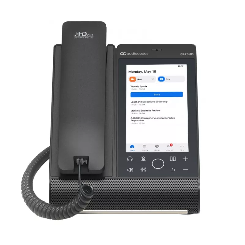 IP Phone AudioCodes Teams C470HD PoE GbE Wired Handset Android