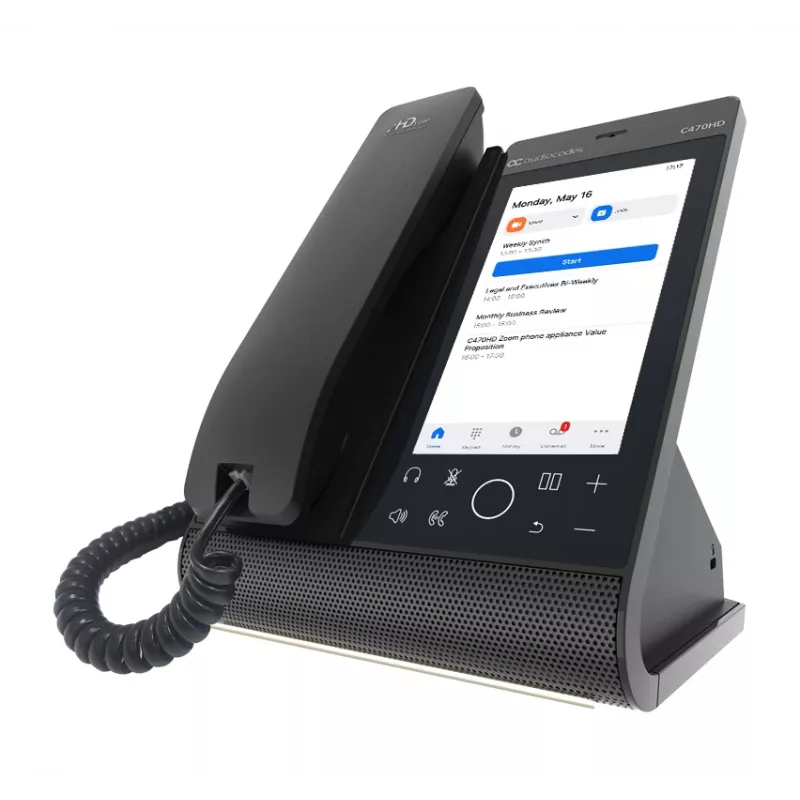IP Phone AudioCodes Teams C470HD PoE GbE Wired Handset Android