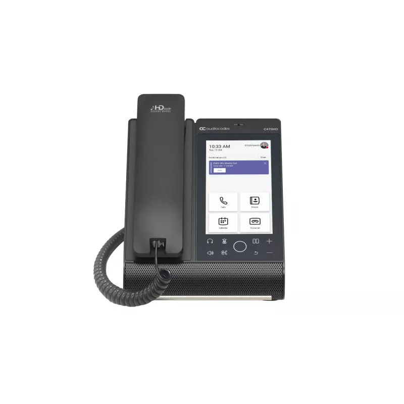 IP Phone AudioCodes Teams C470HD PoE GbE Wired Handset Android