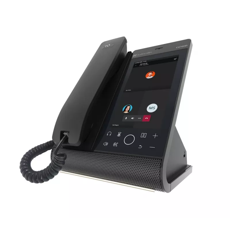 IP Phone AudioCodes Teams C470HD PoE GbE Wired Handset Android