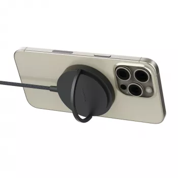 mophie Qi2 Magnetic Charger Smartphone Czarny USB Ładowanie bezprzewodowe Szybkie ładowanie Wewnętrzna