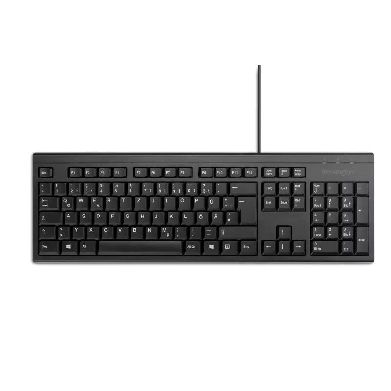 Kensington KB100 EQ Wired Full Size klawiatura USB Membrane QWERTZ