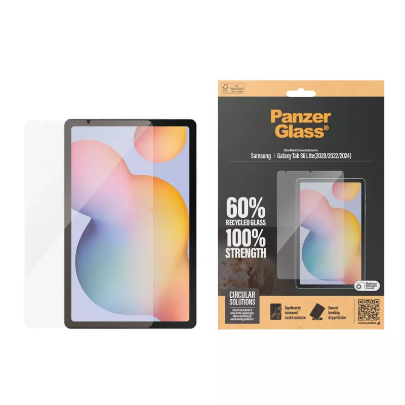 PanzerGlass ® Folia ochronna Samsung Galaxy Tab S6 Lite (2020, 2022, 2024) | Ultra-Wide Fit