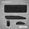 Incase Designed by Microsoft Wired Desktop 600 klawiatura Mysz w zestawie USB QWERTY UK English Czarny
