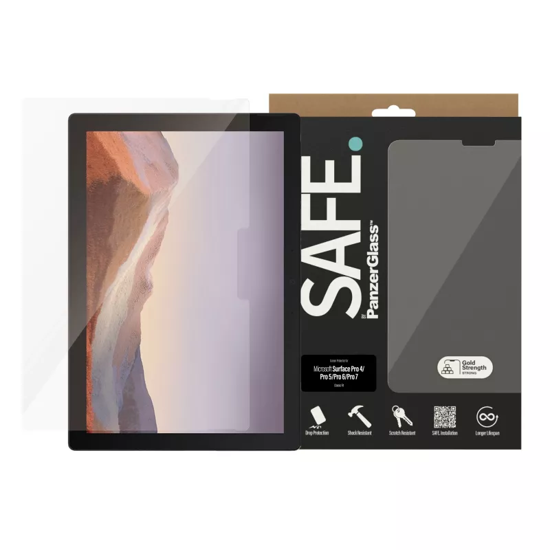 Szkło ochronne PanzerGlass SAFE. do Microsoft Surface Pro 4 Pro 5 Pro 6 Pro 7 Hartowane szkło