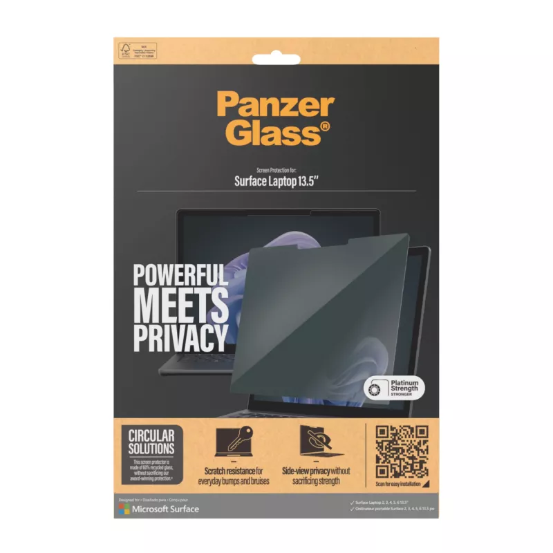 PanzerGlass® Filtry prywatyzujące Microsoft Surface Laptop 13.5'' | 6 | 5 | 4 | 3 | 2