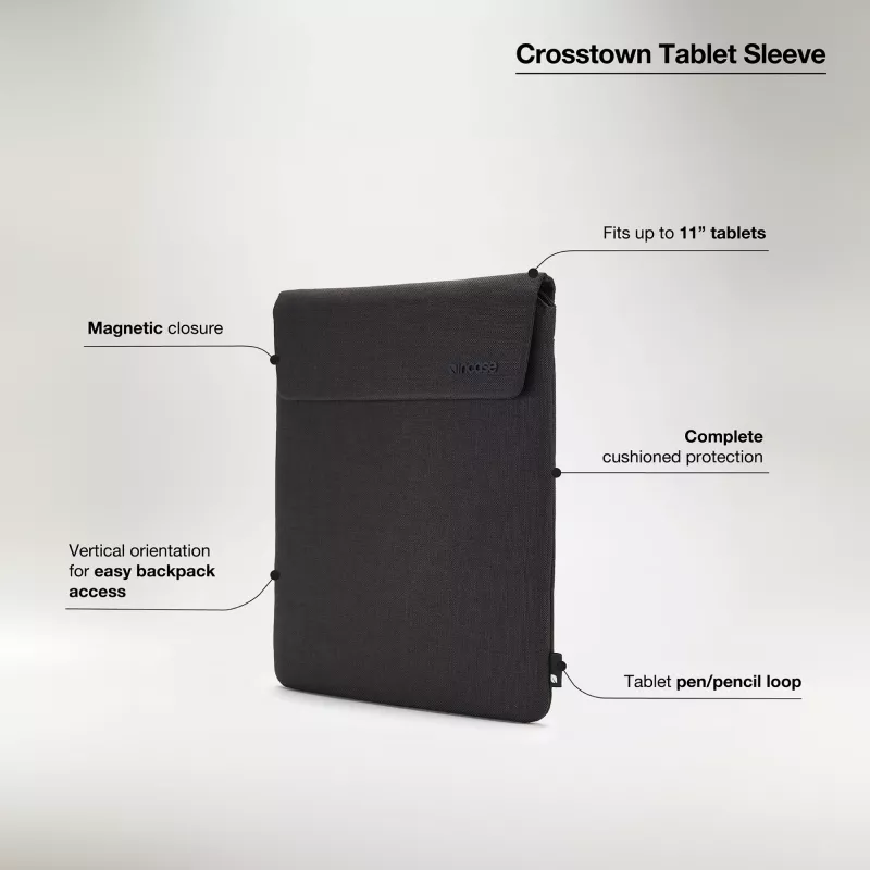 Etui na tablet Incase Crosstown Sleeve na 11-calowy tablet, czarne