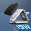 Stacja ładująca bezprzewodowa podróżna magnetyczna j5create Qi2 3-w-1 do użytku wewnętrznego USB szybkie ładowanie biała