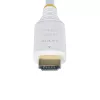 StarTech.com 1,8 m Premium Certified High Speed HDMI kabel, 4K 60Hz/1440p 144Hz, HDR10/HDCP 2.2/ARC, 18Gbps, przewód UHD HDMI 2.0 do TV/monitora/wyświetlacza, koszulka TPE, biały