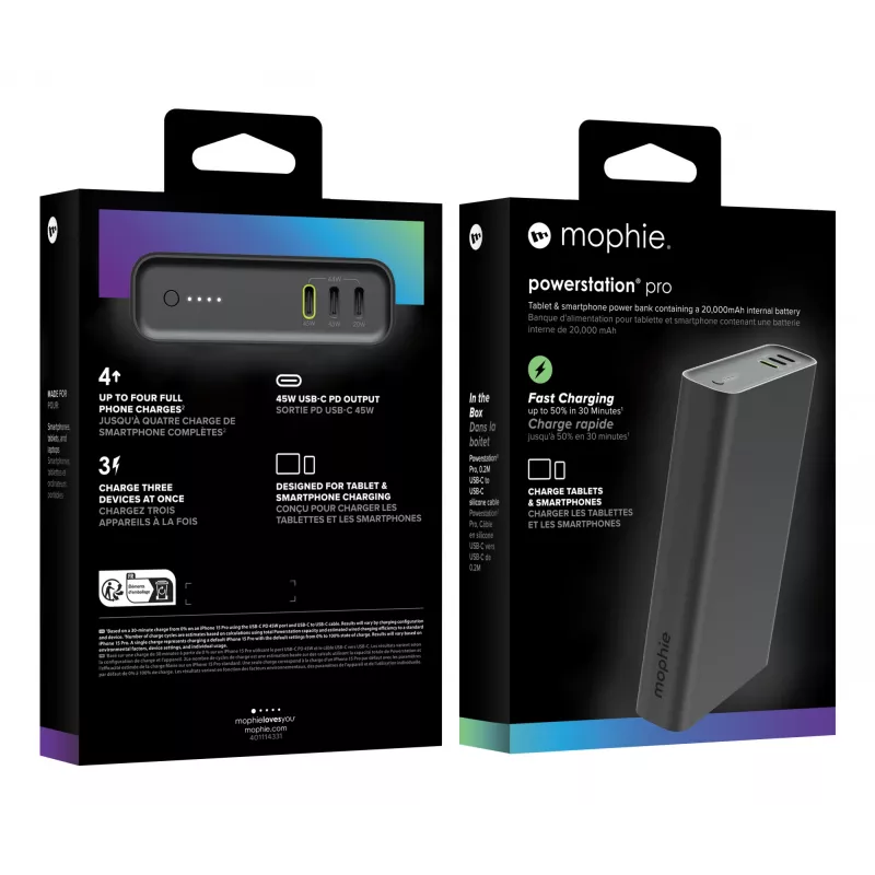 Mophie Powerstation Pro 20000 mAh Czarny