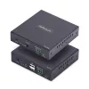 StarTech.com HDMI KVM Extender Over IP sieciowy, 4K 60Hz, bez sterowników, zestaw nadajnika i odbiornika HDMI i USB przez Ethernet/CAT6, AVoIP, w zestawie uchwyty montażowe