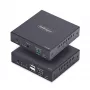 StarTech.com HDMI KVM Extender Over IP sieciowy, 4K 60Hz, bez sterowników, zestaw nadajnika i odbiornika HDMI i USB przez Ethernet/CAT6, AVoIP, w zestawie uchwyty montażowe