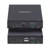 StarTech.com HDMI KVM Extender Over IP sieciowy, 4K 60Hz, bez sterowników, zestaw nadajnika i odbiornika HDMI i USB przez Ethernet/CAT6, AVoIP, w zestawie uchwyty montażowe