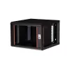 Szafa rackowa ROLINE Pro 19-calowa, do montażu na ścianie, 7U, 600x600 mm (szer. x gł.), czarna, zamek na klucz, IP20