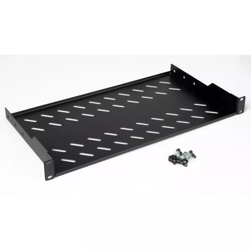 Półka Rack ROLINE 19 cali 1U głębokość 250 mm udźwig 15 kg czarna