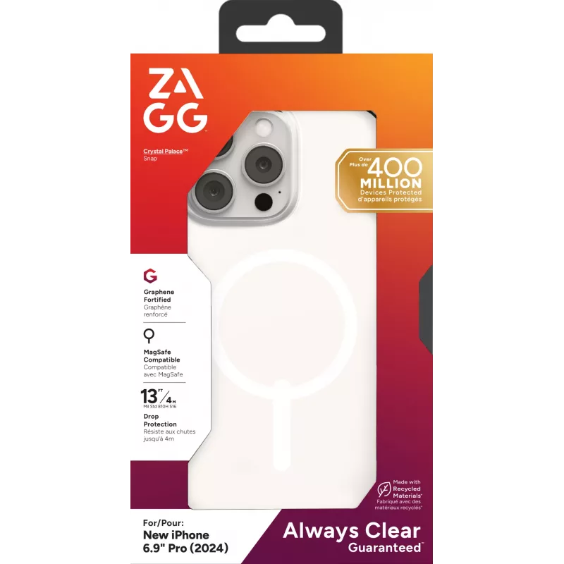 Etui ZAGG Crystal Palace Snap Apple iPhone 16 Pro Max przezroczyste
