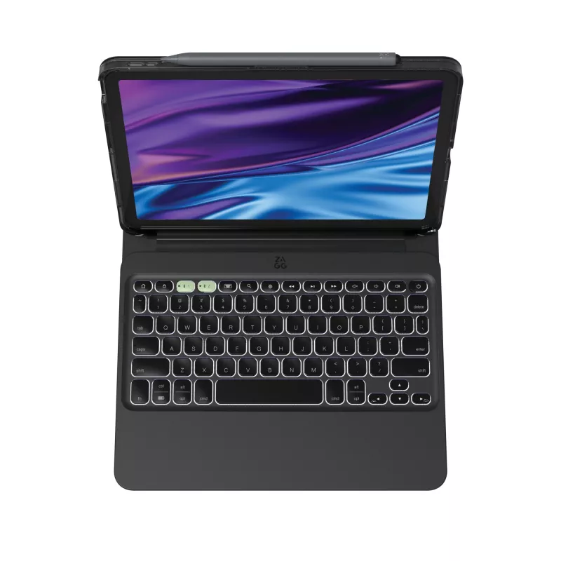 Klawiatura Bluetooth ZAGG Pro Keys 2 QWERTZ niemiecka czarna do iPada Air 11