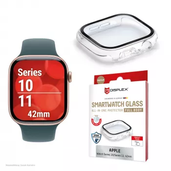 Full Body Protector e.v.i. DISPLEX Apple Series 10 42mm Transparent — pełnopokrywowa folia ochronna dla Apple Watch Series 10 42mm