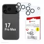 Displex Full Cover Camera Lens Glass iPhone 17 Pro Max, 10H, pełna ochrona aparatu, Quick Mount, 2 szt.