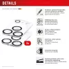 Displex Full Cover Camera Lens Glass iPhone 17 Pro Max, 10H, pełna ochrona aparatu, Quick Mount, 2 szt.