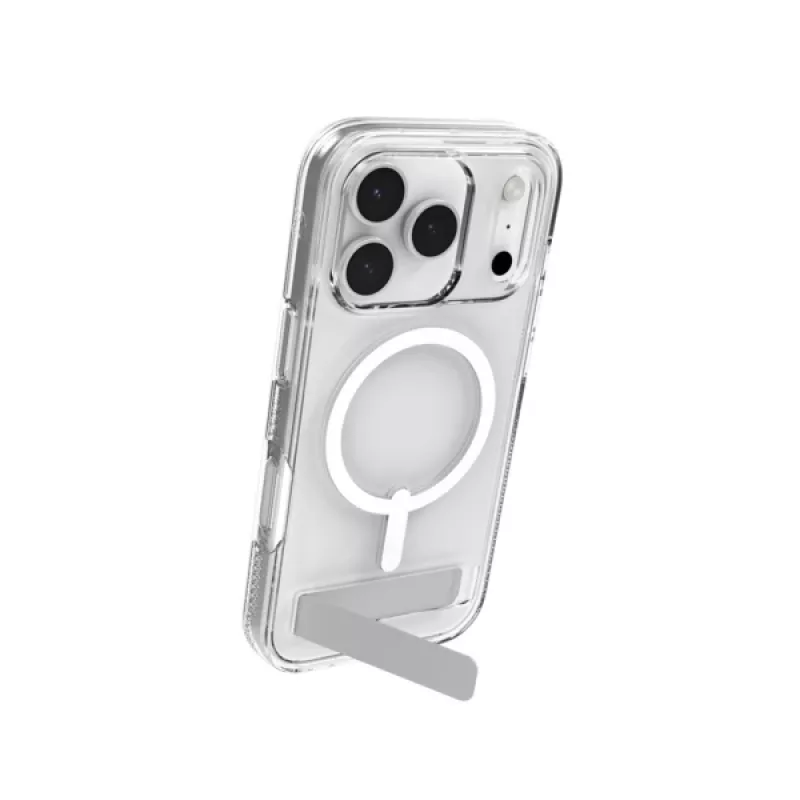 Etui ZAGG Crystal Palace Snap Kickstand do Apple iPhone 17 Pro Transparentne