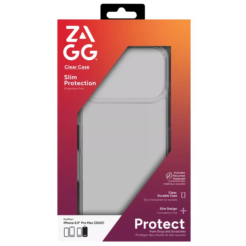 ZAGG Clear etui do Apple iPhone 17 Pro Max, pokrowiec, Apple, iPhone 17 Pro Max, 17.5 cm (6.9 cala), przezroczysty