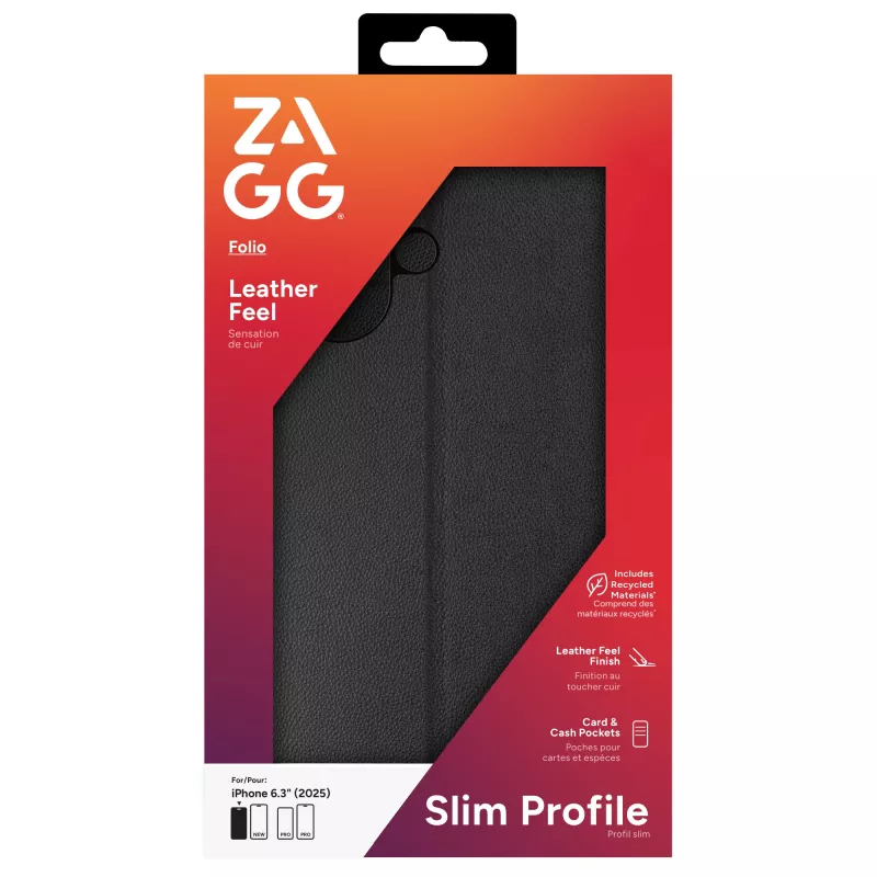 ZAGG Folio etui do Apple iPhone 17 Czarny