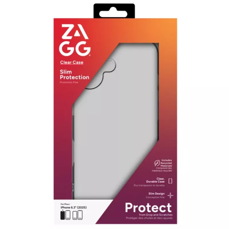 ZAGG Clear etui do Apple iPhone 17, Cover, Apple, iPhone 17, 16 cm (6,3 cala), Przezroczysty