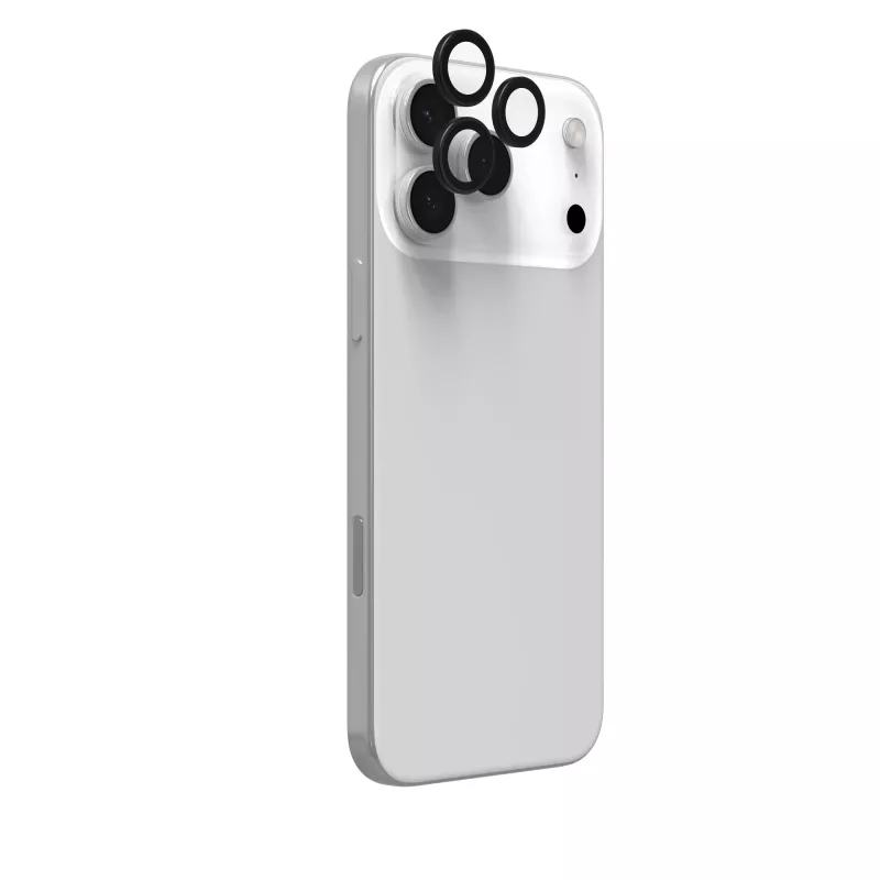 InvisibleShield Glass Elite (CameraRings) Ochrona obiektywu dla Apple iPhone 17 Pro/17 Pro Max 16 Pro/16 Pro Max/15 Pro/15 Pro Max Czarny