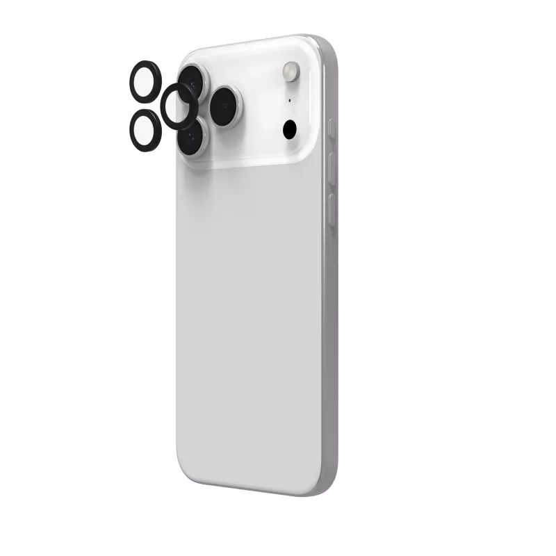 InvisibleShield Glass Elite (CameraRings) Ochrona obiektywu dla Apple iPhone 17 Pro/17 Pro Max 16 Pro/16 Pro Max/15 Pro/15 Pro Max Czarny