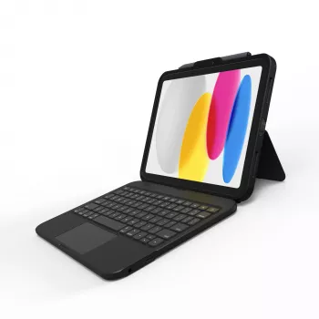 ZAGG Tough Keys-Apple-iPad 10th Gen/A16-Czarny-Niemiecki(B2B Brown Box)