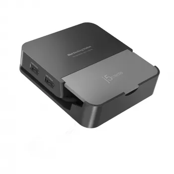 Stacja dokująca do urządzeń mobilnych j5 create JCD624-N USB Type-C dla iPhone 16/15 i serii Samsung Galaxy, 100×250×28,5 mm, 238 g, czarno-szara