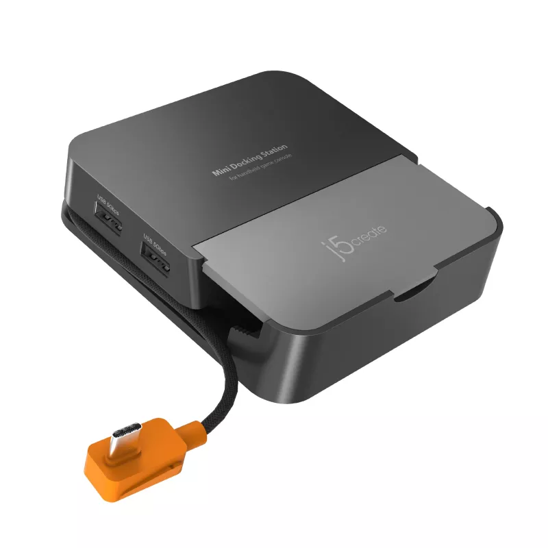 Stacja dokująca do urządzeń mobilnych j5 create JCD624-N USB Type-C dla iPhone 16/15 i serii Samsung Galaxy, 100×250×28,5 mm, 238 g, czarno-szara