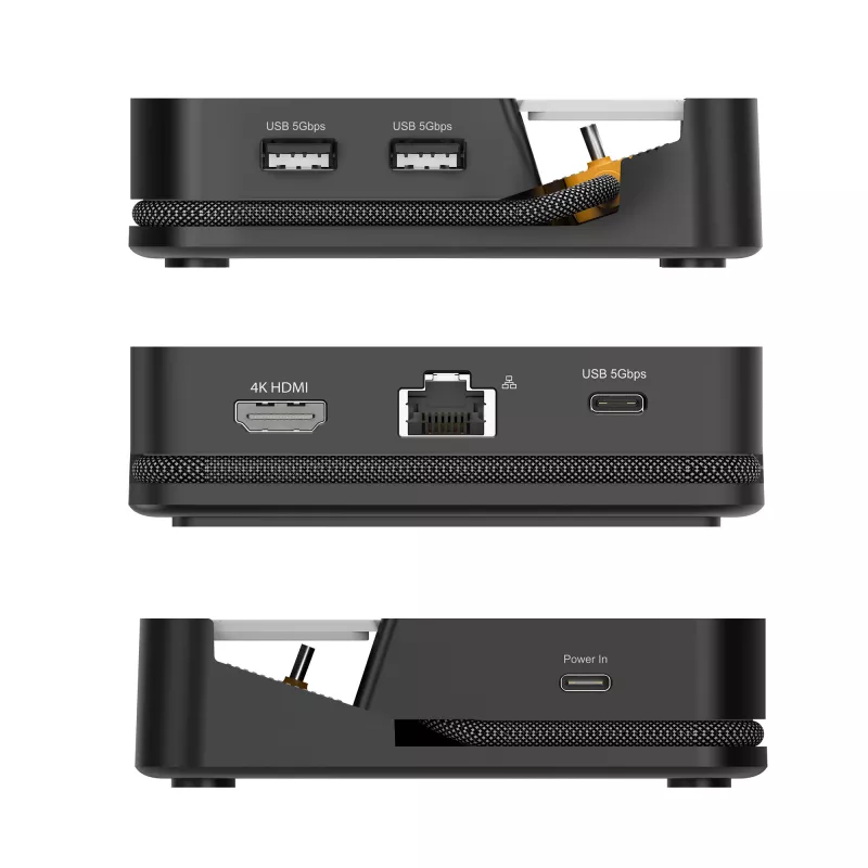 Stacja dokująca do urządzeń mobilnych j5 create JCD624-N USB Type-C dla iPhone 16/15 i serii Samsung Galaxy, 100×250×28,5 mm, 238 g, czarno-szara