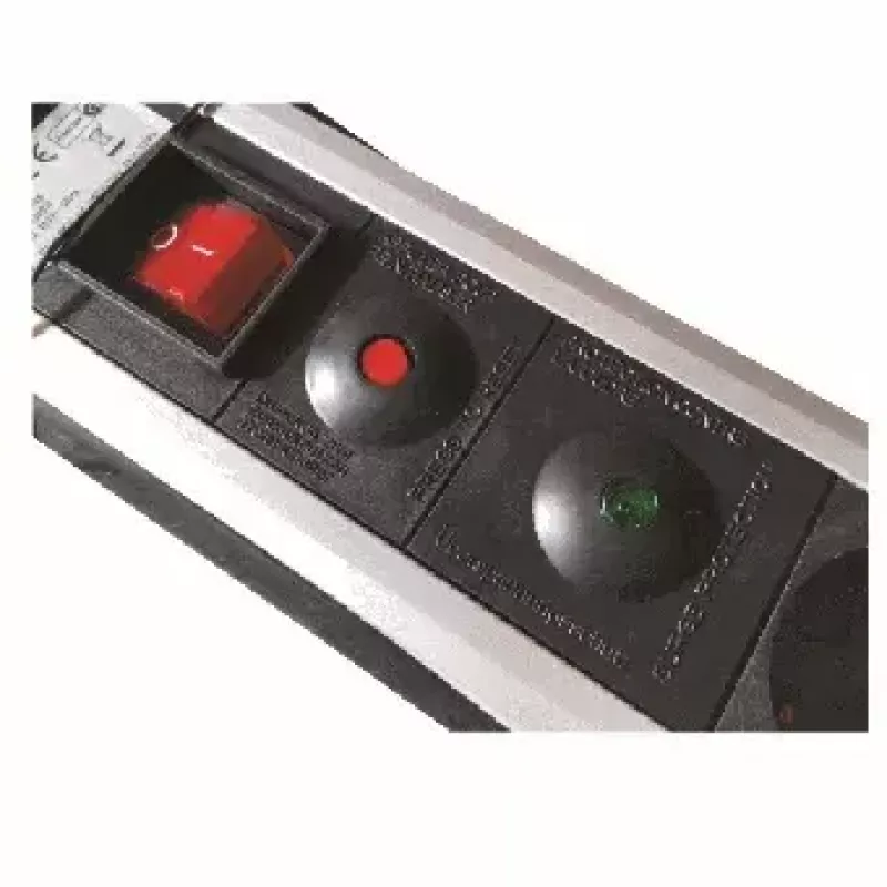Listwa zasilająca M-Cab POW0001 2m 6 gniazd AC wewnętrzna czarno-srebrna