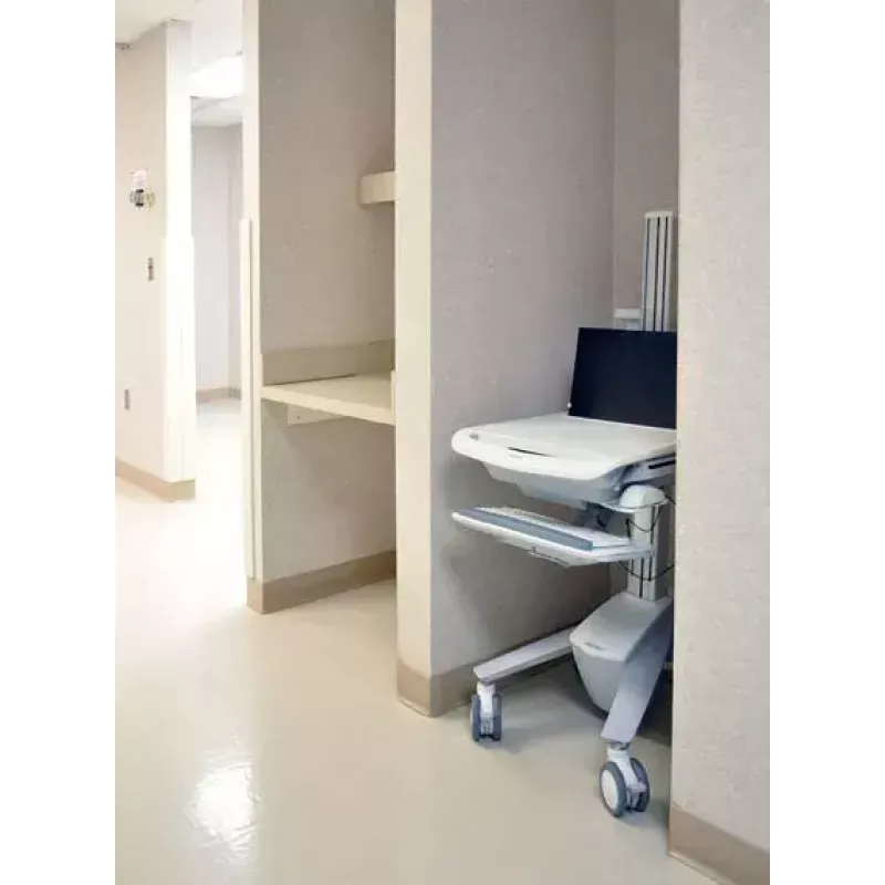 Wózek multimedialny Ergotron StyleView EMR Laptop Cart SV40 Aluminium szary biały