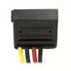 StarTech.com 6in 4 Pin LP4 do SATA – kabel zasilający adapter, Molex (4-pin), SATA 15-pin, 0,152 m, Męski, Prosty, Prosty