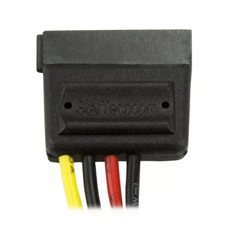 StarTech.com 6in 4 Pin LP4 do SATA – kabel zasilający adapter, Molex (4-pin), SATA 15-pin, 0,152 m, Męski, Prosty, Prosty