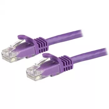 StarTech.com 15m CAT6 Ethernet kabel - fioletowy CAT 6 Gigabit Ethernet Wire -250MHz 100W PoE RJ45 UTP sieciowy/Patch Cord Snagless w/Strain Relief Individually Tested