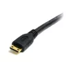 StarTech.com Kabel Mini HDMI do HDMI z Ethernetem o długości 50 cm — szybki adapter Mini HDMI do HDMI 4K 30 Hz — przewód Mini HDMI Typu C do monitora/wyświetlacza HDMI — wytrzymały przewód konwertujący wideo