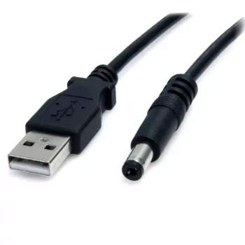 StarTech.com Kabel zasilający USB na 5,5 mm - wtyk cylindryczny typu M - 2 m, 2 m, USB, wtyk cylindryczny typu M