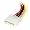 StarTech.com 6in 4 Pin LP4 to Left Angle SATA Power adapter kablowy