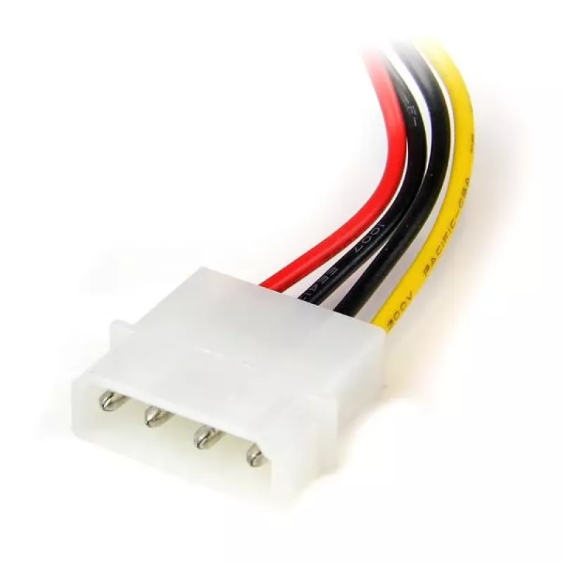 StarTech.com 6in 4 Pin LP4 to Left Angle SATA Power adapter kablowy