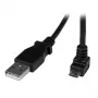 StarTech.com 2m Kabel Micro USB - A na Micro B kątowy w dół, 2 m, USB A, Micro-USB B, USB 2.0, 0.48 Gbit/s, czarny