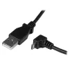 StarTech.com 2m Kabel Micro USB - A na Micro B kątowy w dół, 2 m, USB A, Micro-USB B, USB 2.0, 0.48 Gbit/s, czarny