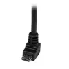 StarTech.com 2m Kabel Micro USB - A na Micro B kątowy w dół, 2 m, USB A, Micro-USB B, USB 2.0, 0.48 Gbit/s, czarny