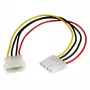 StarTech.com 12-calowy przedłużacz zasilania LP4 – M/Ż, Molex (4-pin), Molex (4-pin), 0,304 m, Męski, Żeński, Prosty